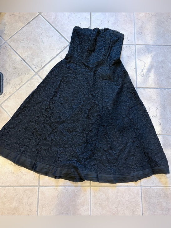 Robell Dresses & Skirts - Robell Vintage Black Strapless Lace Dress